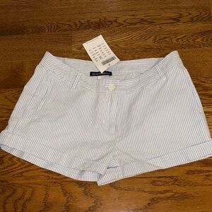 Brandy Melville Blue and White Striped Shorts